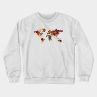 World Map Crewneck Sweatshirt